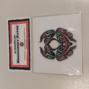 3" Embroidered Patch 'Frog' Indigenous Design